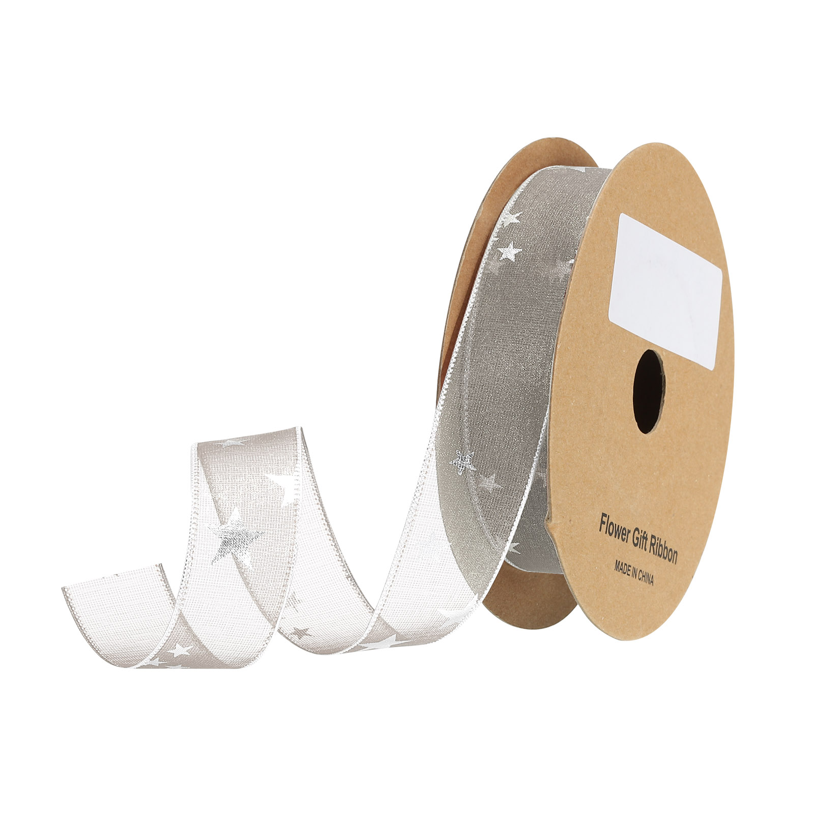 Organza Ribbon Spool - 1 Inch 20 Yard Star Organza