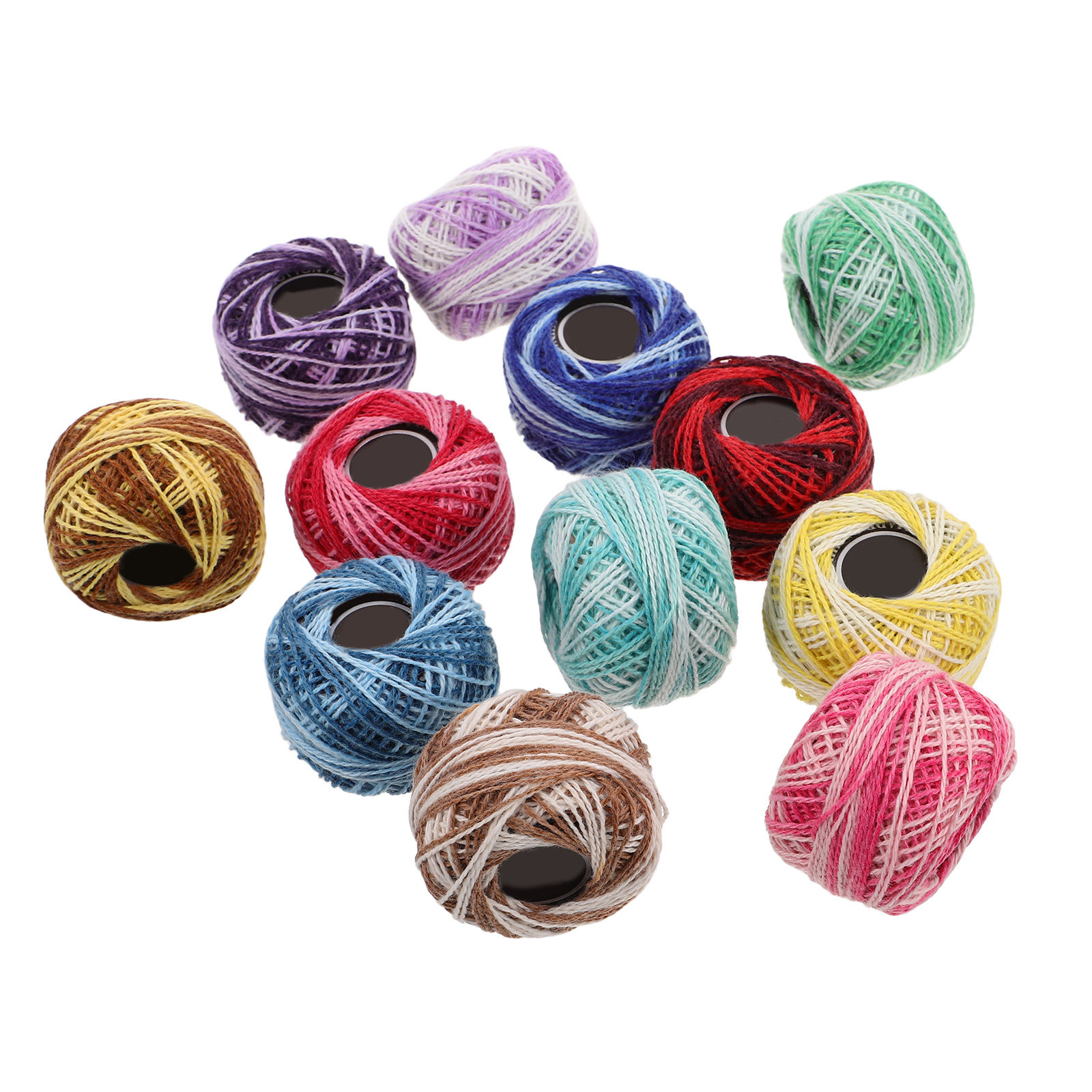 Embroidery Craft - 12Pcs Cotton Embroidery Floss Set Bright