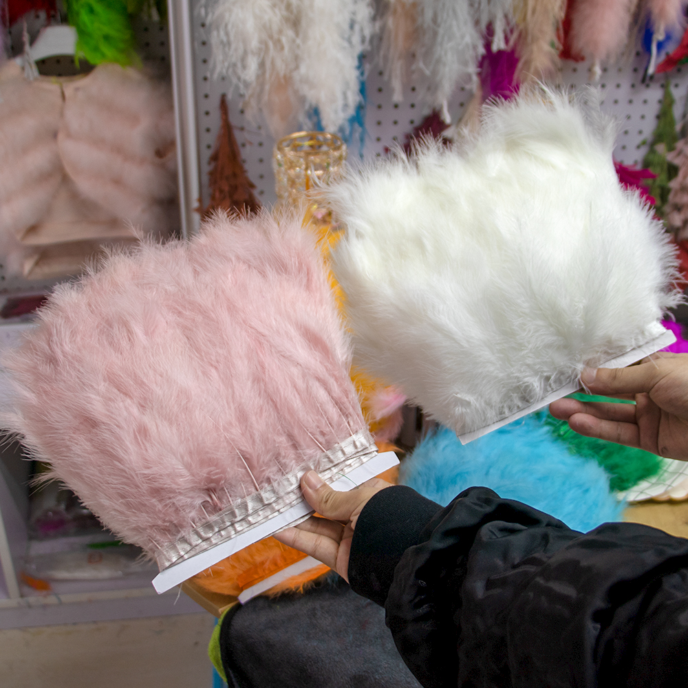 Feather Trim Marabou - 1M Fluffy Turkey Marabou Feathers Ribbon