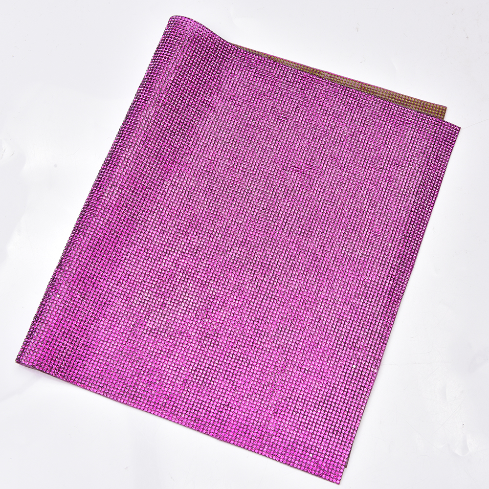 Fuchsia Rhinestone Sticker Tri - Hotfix Rhinestone Sheet ulasan dan harga