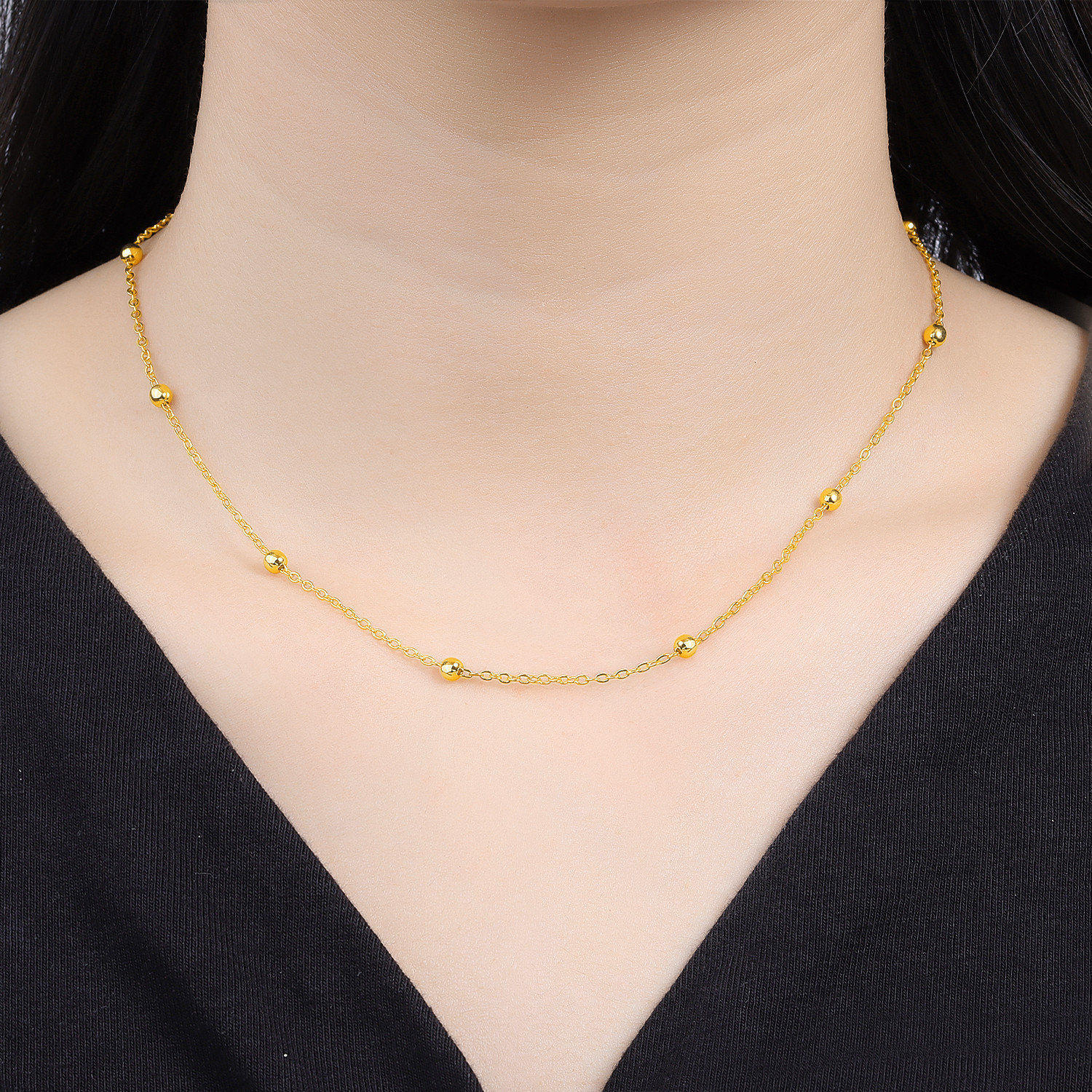 Orstarry S925 Sterling Silver  - Pearl Trim Chain ulasan dan harga