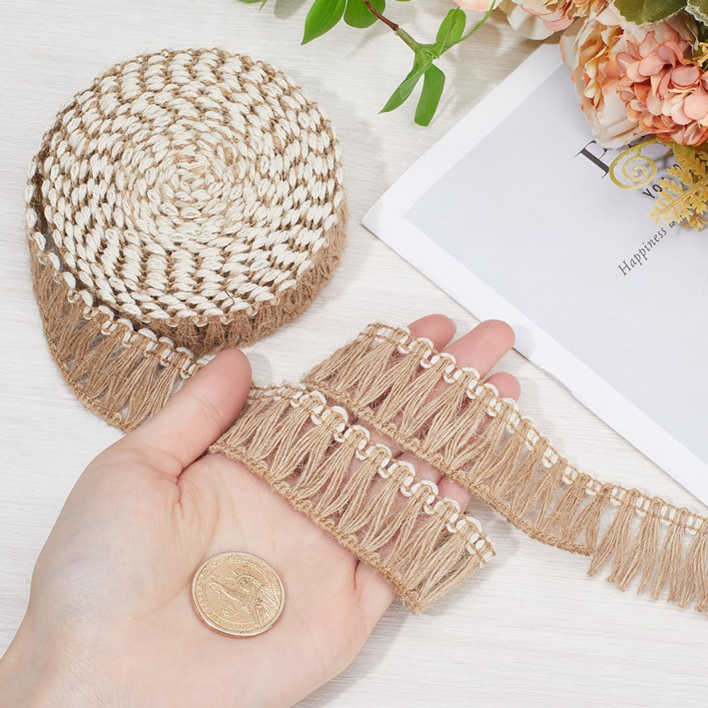 5 Meters Burlap Fringe Tassel  - Tassel Fringe Trim ulasan dan harga