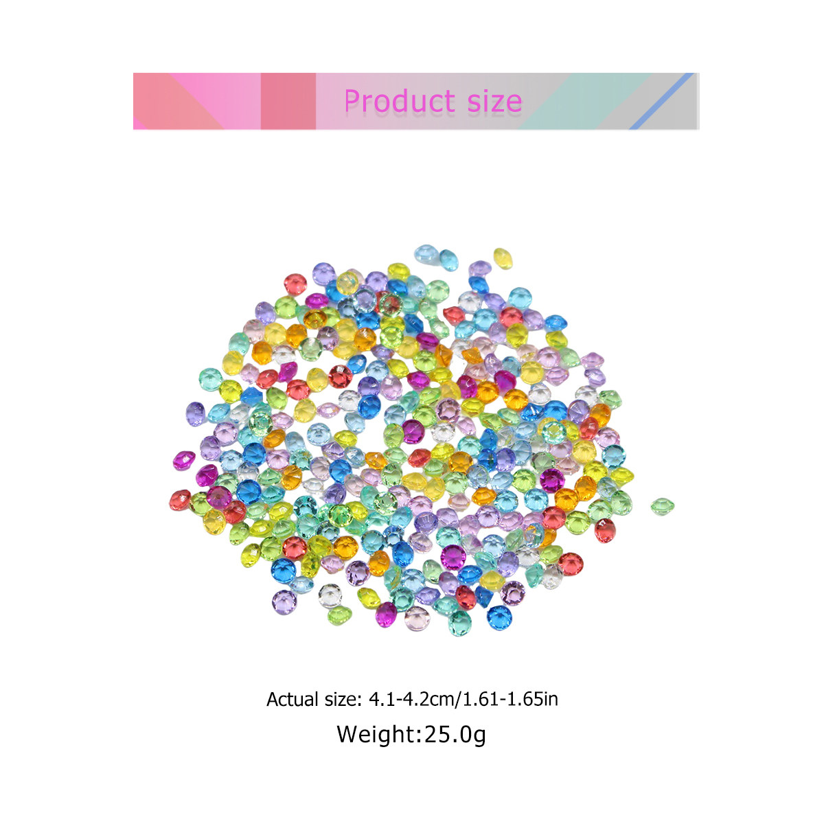 4.5mm Colorful Acrylic Diamond - Embellish Craft ulasan dan harga