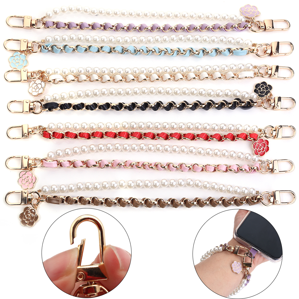1 Strand/Lot Leather Imitation - Pearl Trim Chain ulasan dan harga