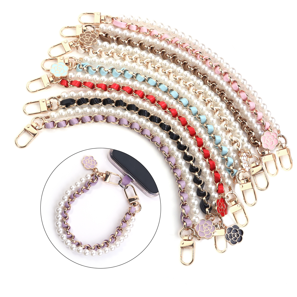 1 Strand/Lot Leather Imitation - Pearl Trim Chain ulasan dan harga