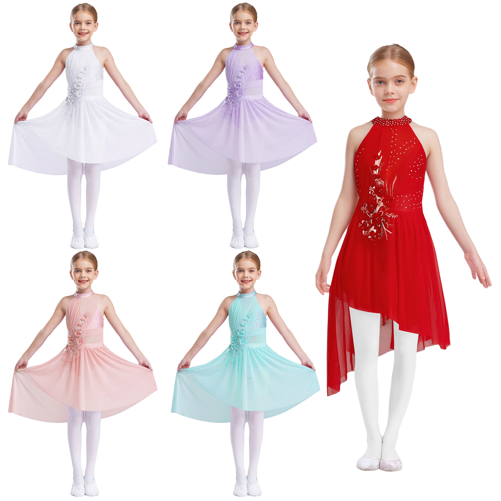 Kids Girls Modern Lyrical Danc - Rhinestone Banding Trim ulasan dan harga