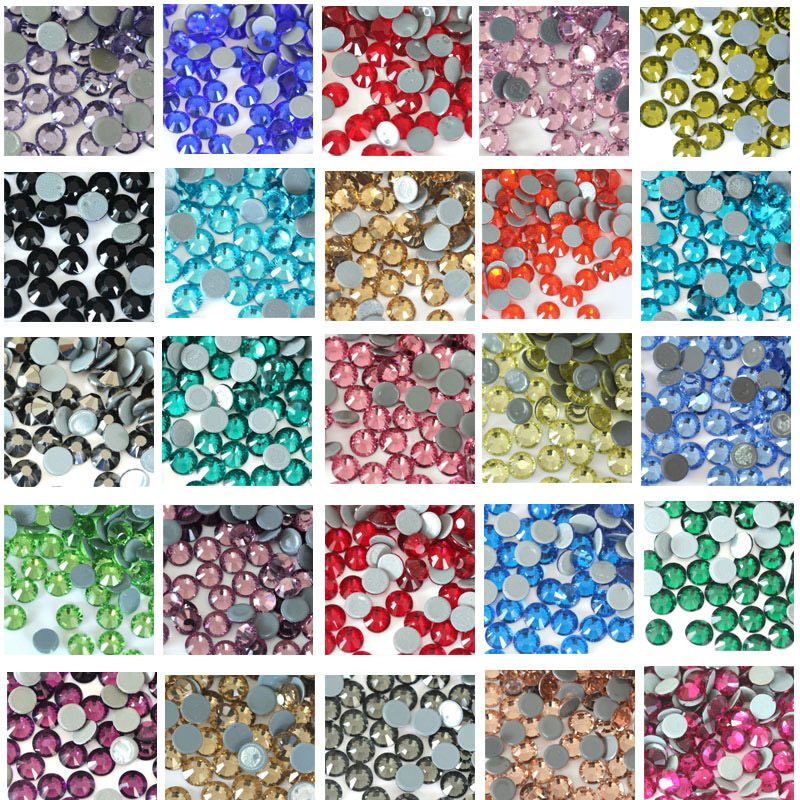 2pc/lot Lotus Rhinestone Iron  - Hotfix Rhinestone Sheet ulasan dan harga