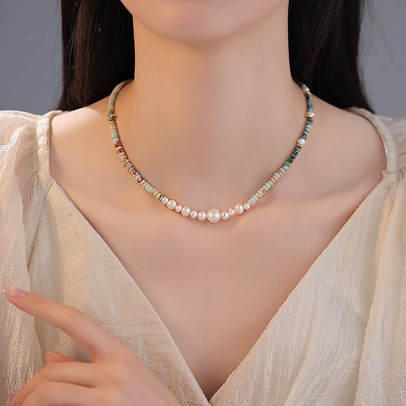 New Arrival Trendy Mixed Color - Pearl Trim Chain ulasan dan harga