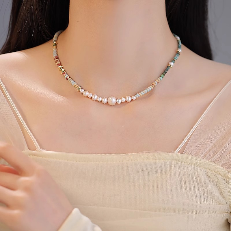 New Arrival Trendy Mixed Color - Pearl Trim Chain ulasan dan harga