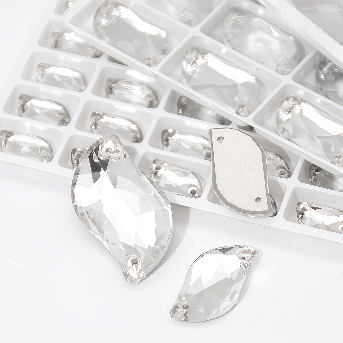 S Shape Sew On Rhinestone Crys - Sew On Rhinestone ulasan dan harga