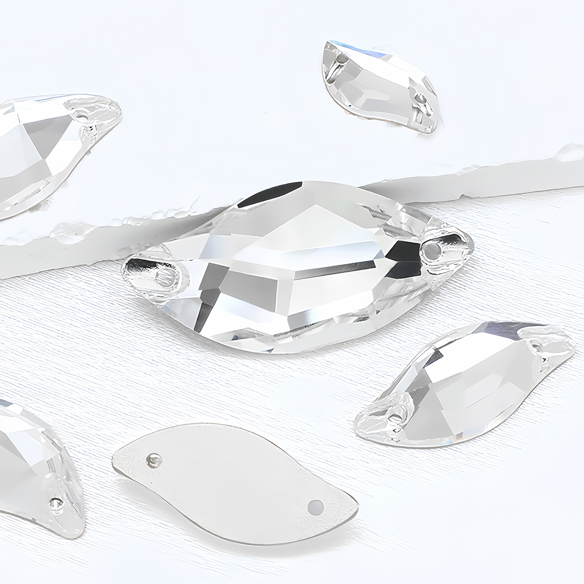 S Shape Sew On Rhinestone Crys - Sew On Rhinestone ulasan dan harga
