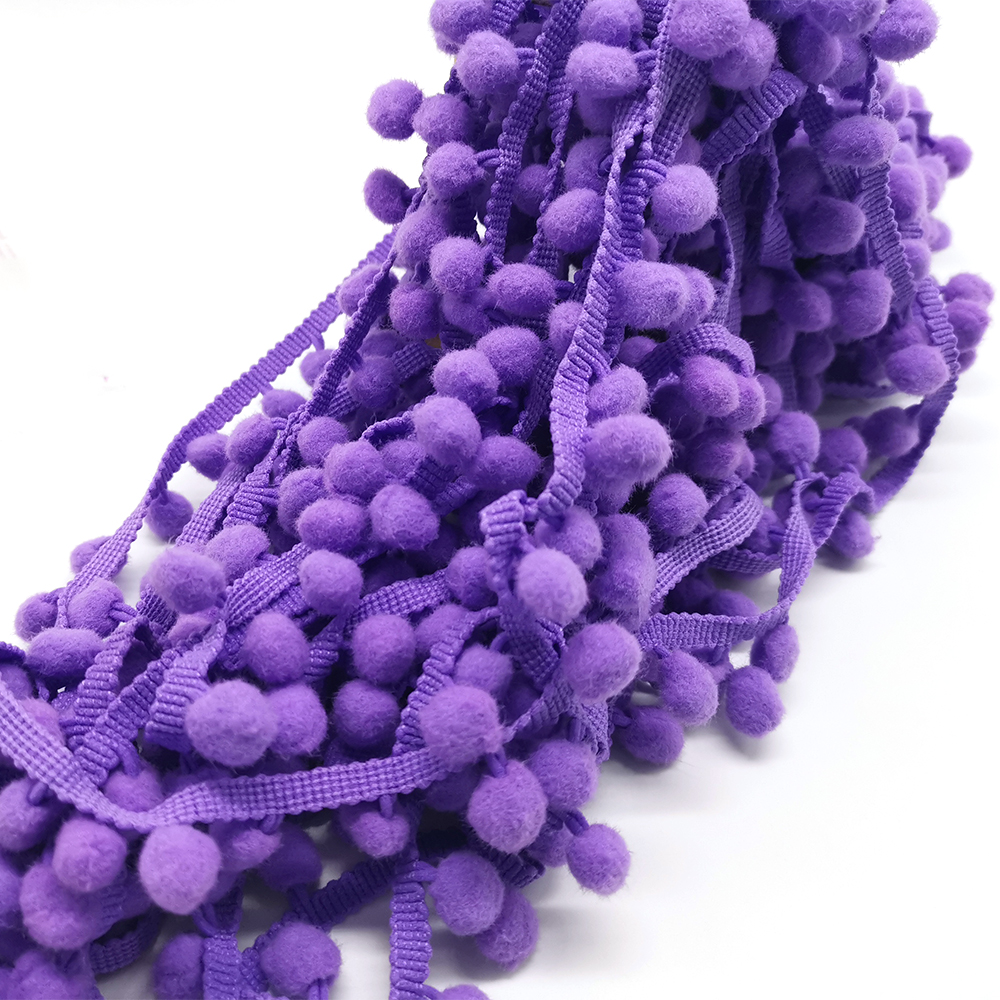 1-5yard Pom pom Fringe Lace Ri - Fringe Ribbon Sewing ulasan dan harga
