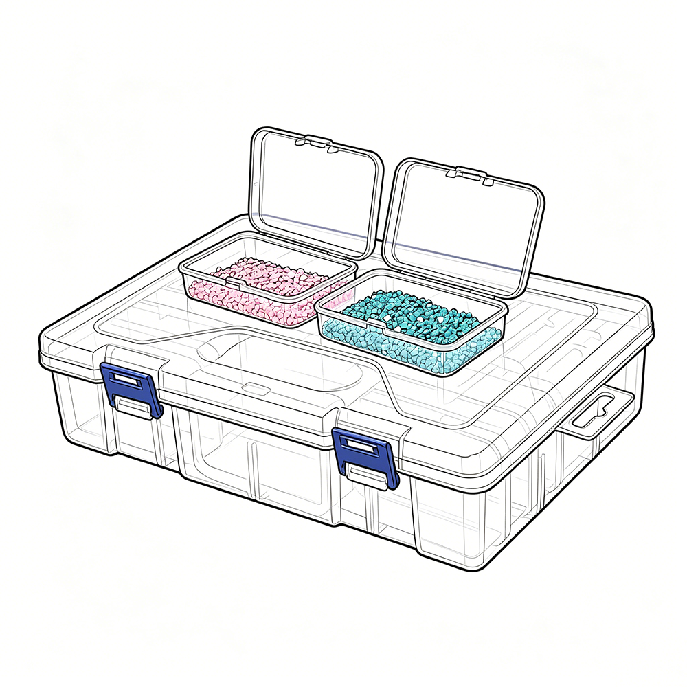10/19/24/30 Grids 1 Set DIY Be - Craft Embellishment Storage ulasan dan harga
