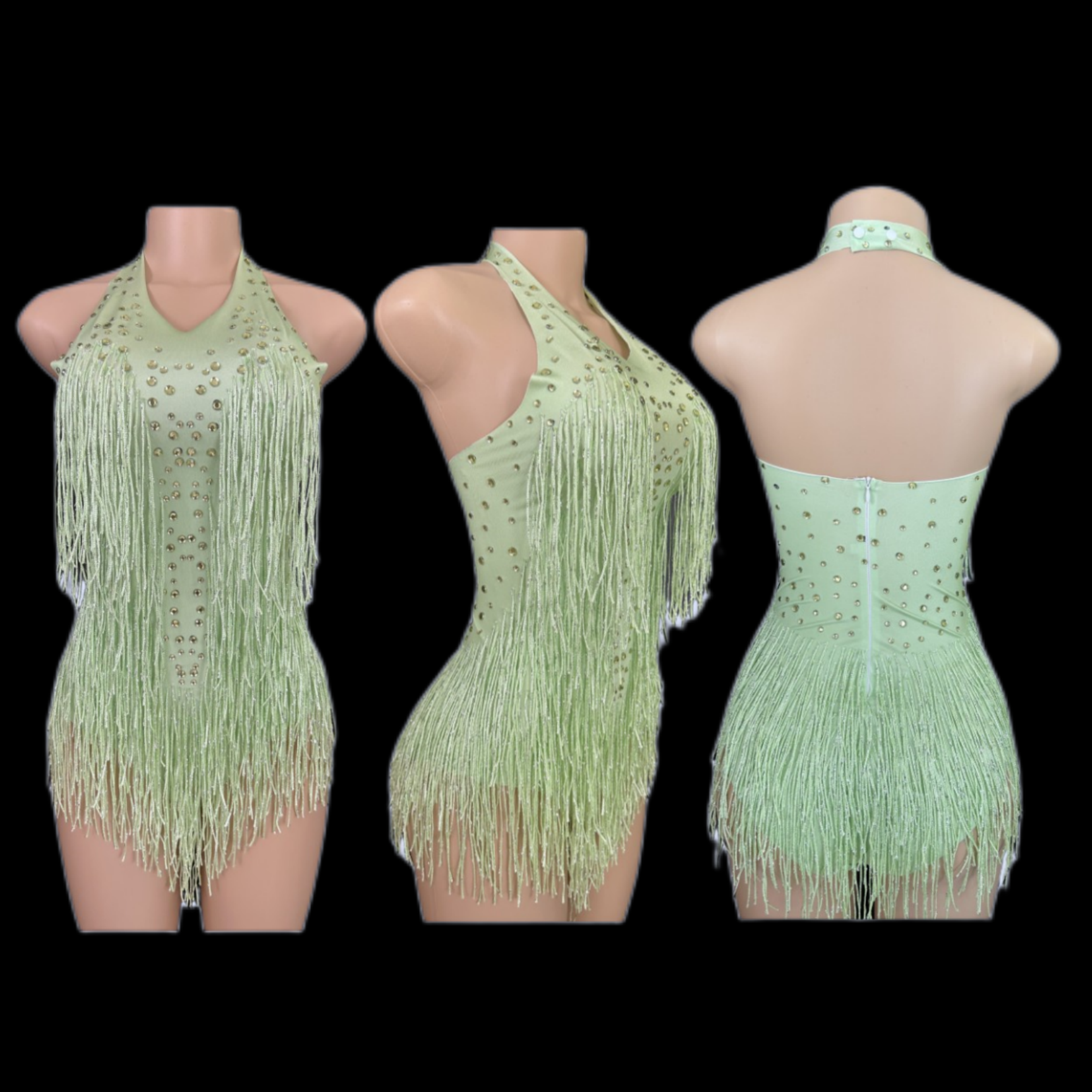Sparkly Rhinestones Fringe Bod - Rhinestone Banding Trim ulasan dan harga