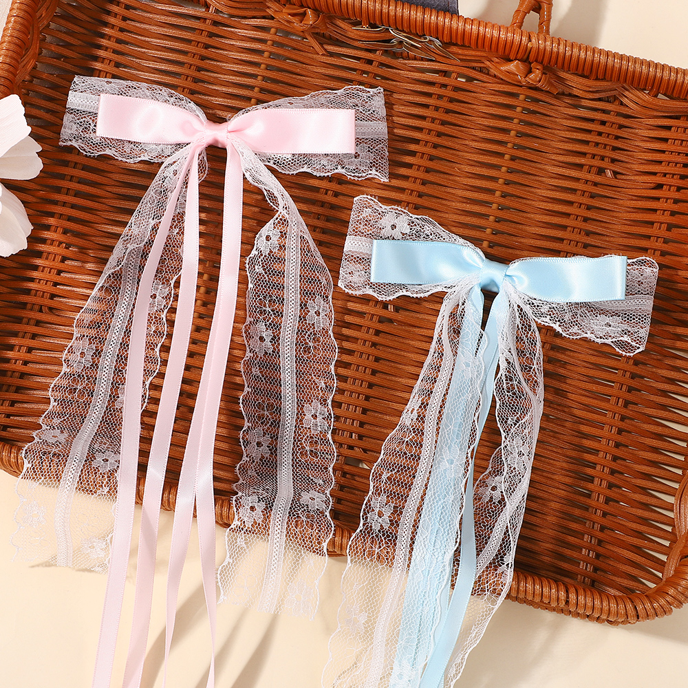 Korean Style Pink Blue Lace Bo - Tassel Fringe Trim ulasan dan harga