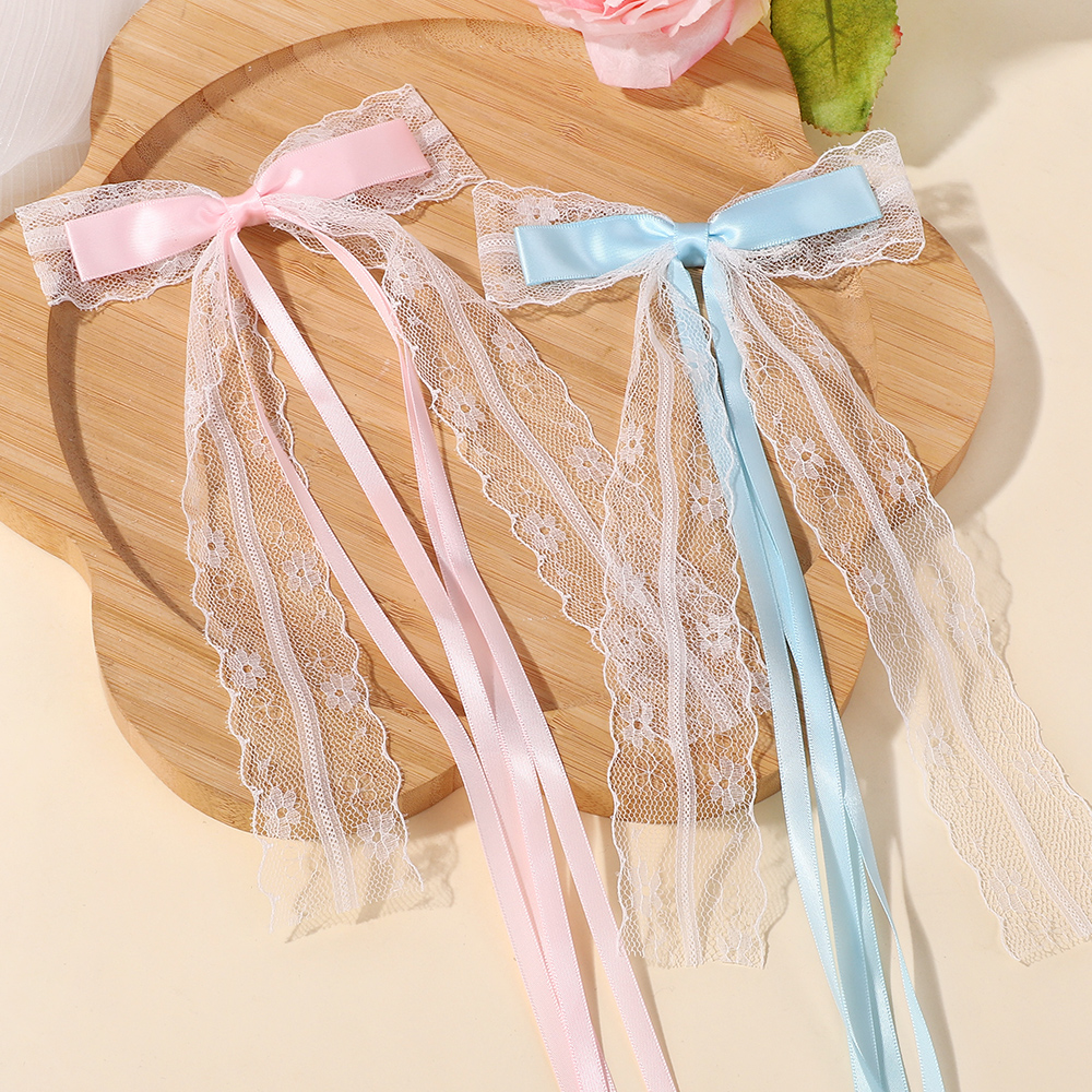 Korean Style Pink Blue Lace Bo - Tassel Fringe Trim ulasan dan harga