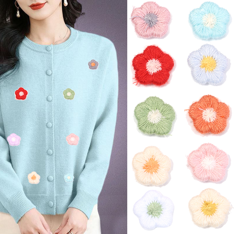 50pcs/lot Mini Plum Blossom Fl - Applique Patch Flower ulasan dan harga