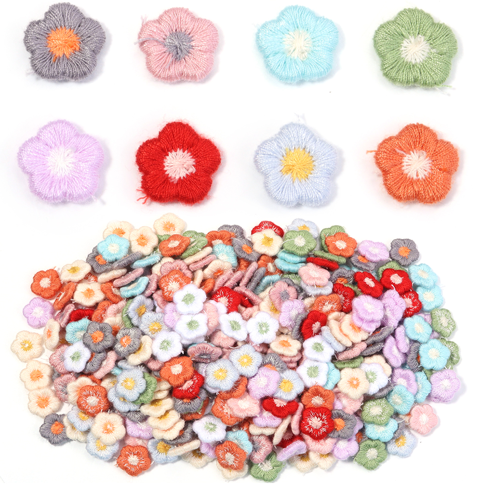 50pcs/lot Mini Plum Blossom Fl - Applique Patch Flower ulasan dan harga