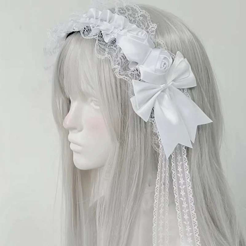 Gothic Lolita Lace Headbands f - Tassel Fringe Trim ulasan dan harga