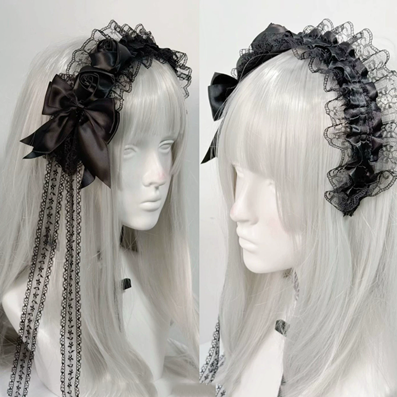 Gothic Lolita Lace Headbands f - Tassel Fringe Trim ulasan dan harga