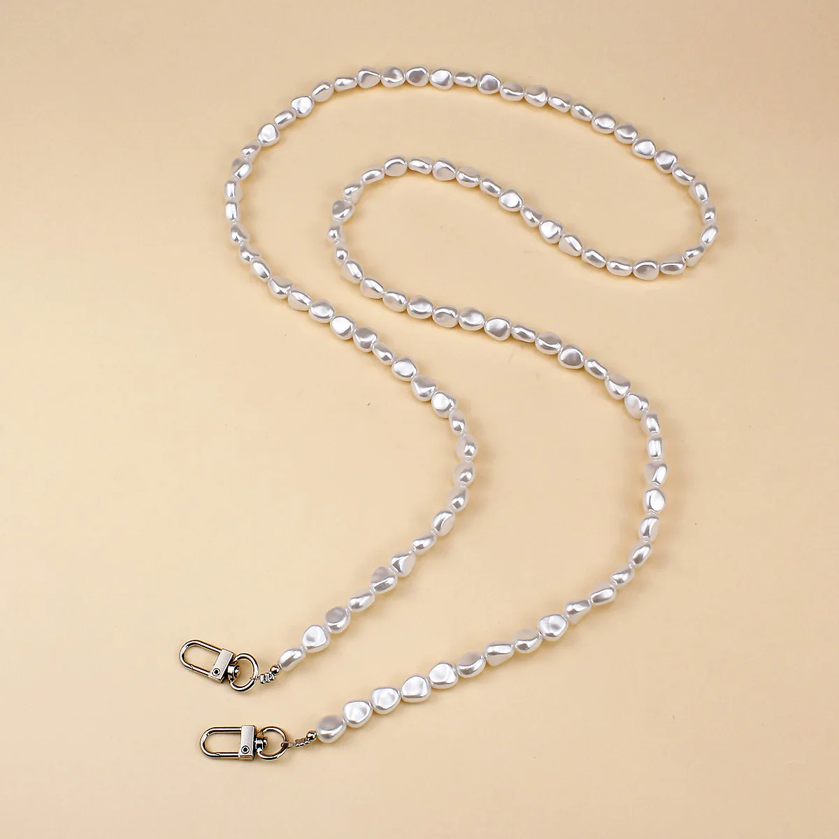 Mobile Phone Lanyard Luxury Pe - Pearl Trim Chain ulasan dan harga