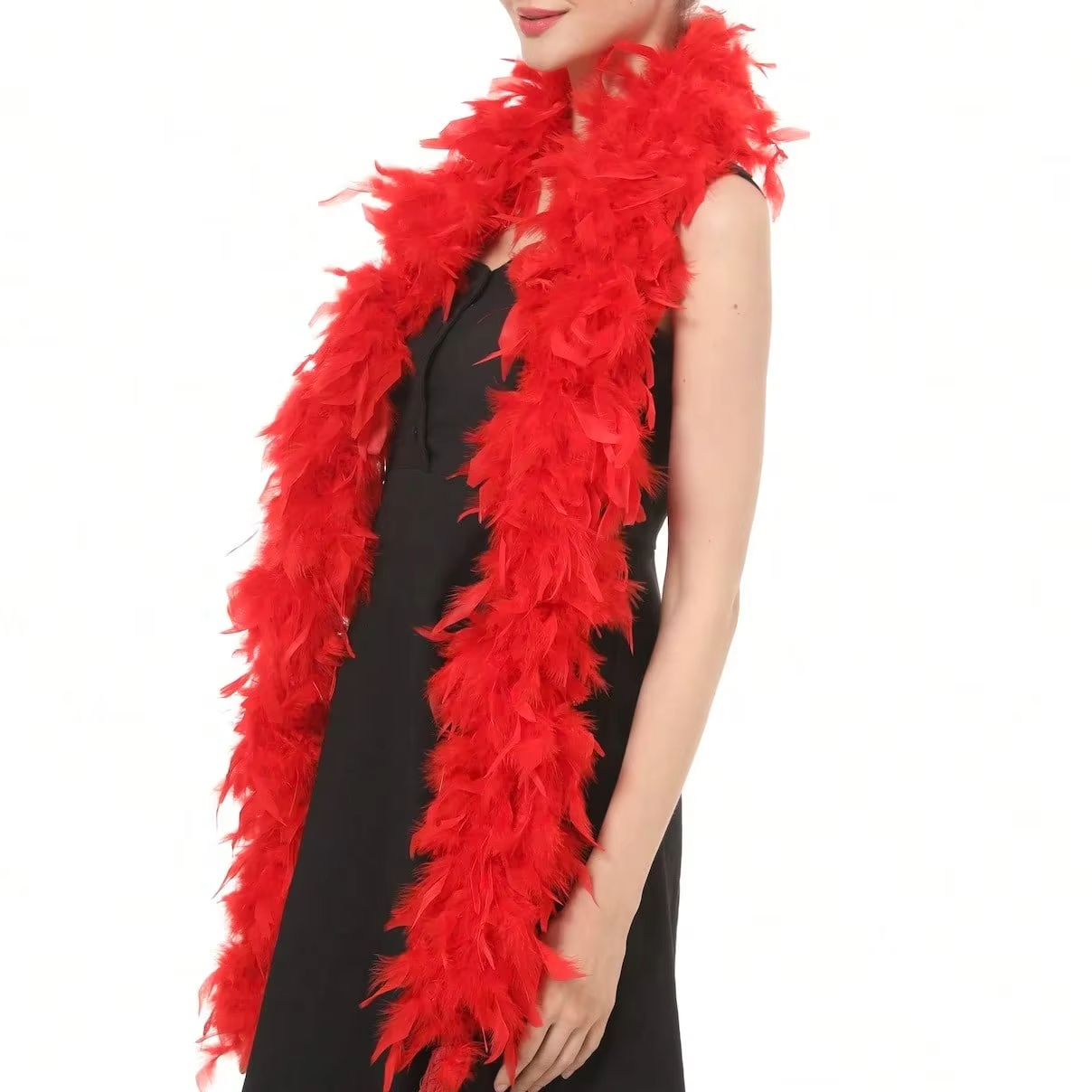 Red Marabou Feather Boa Trim F - Feather Trim Marabou ulasan dan harga