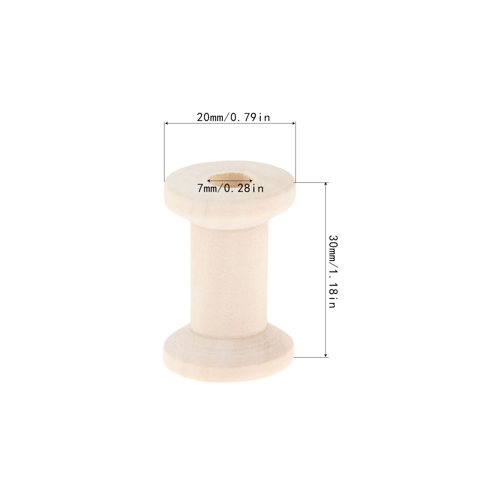 10Pcs Sewing Wooden Bobbins Sp - Organza Ribbon Spool ulasan dan harga