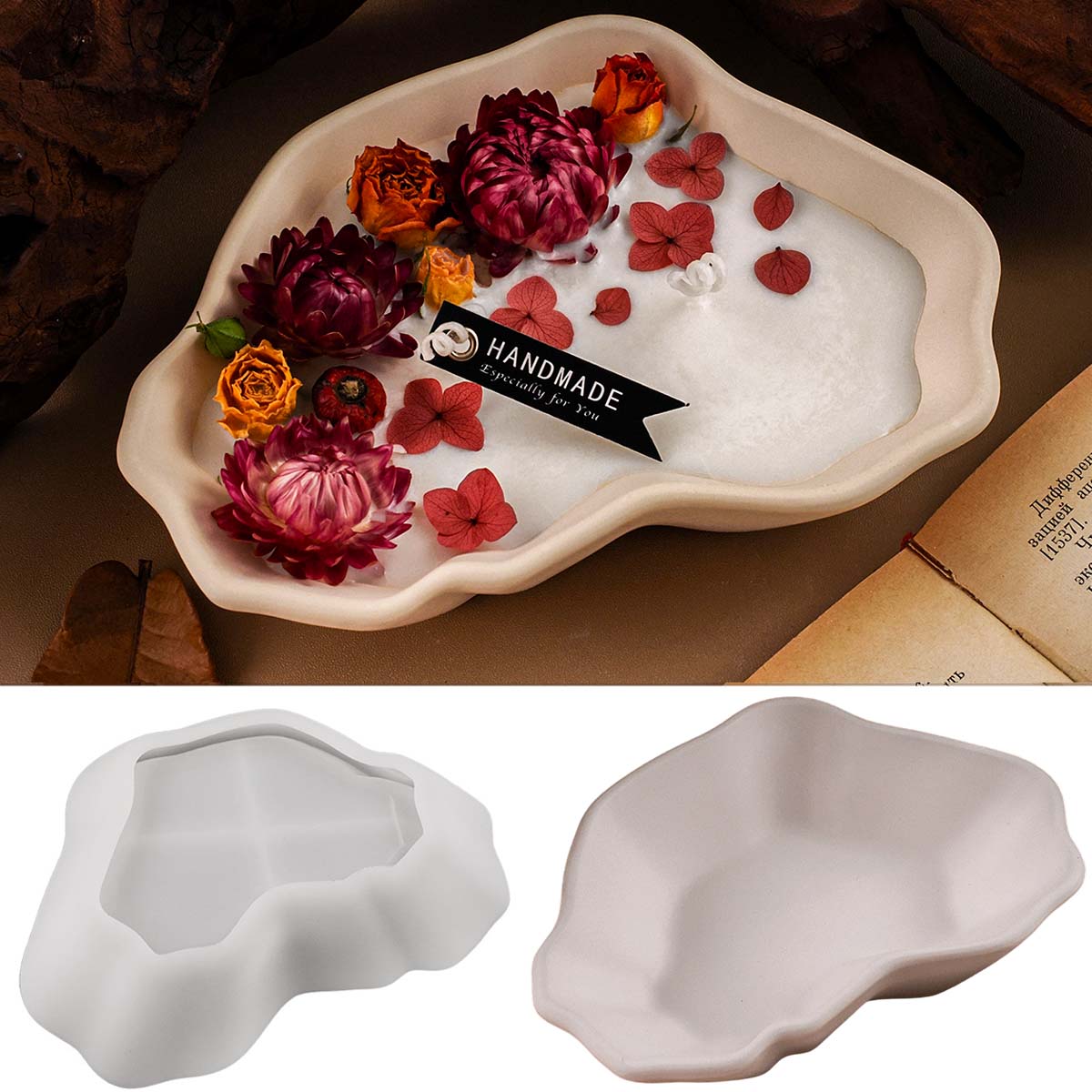 Irregular Candle Bowl Silicone - Craft Embellishment Storage ulasan dan harga