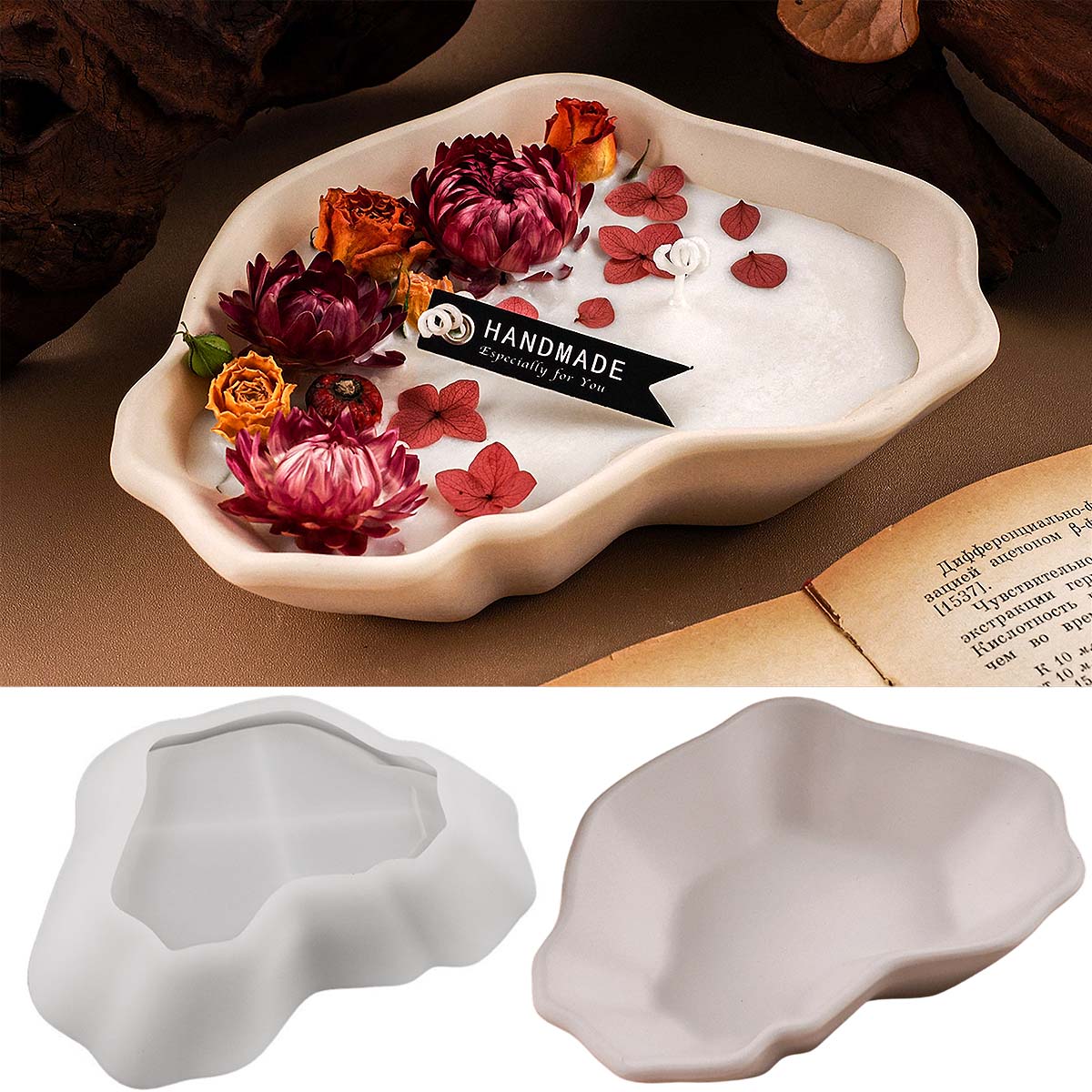 Irregular Candle Bowl Silicone - Craft Embellishment Storage ulasan dan harga