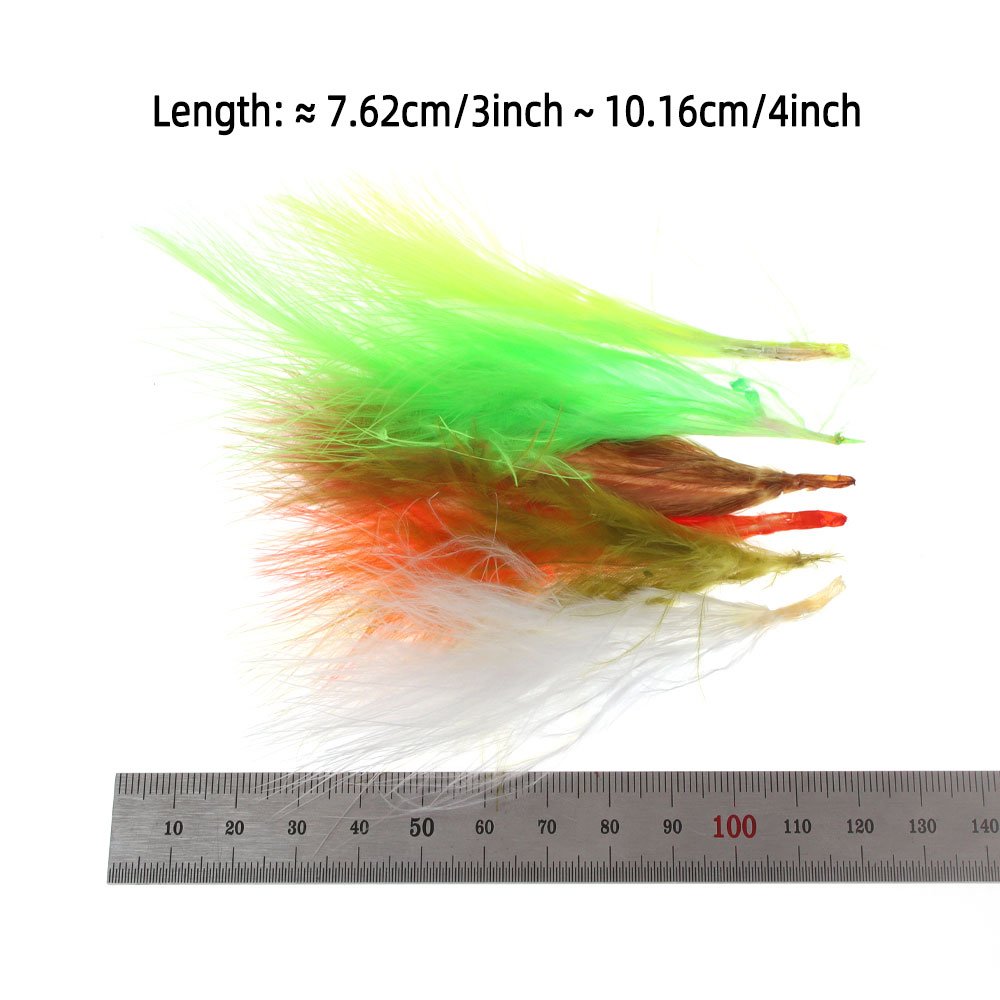 3.5g/Pack 3~4 inch Natural Mar - Feather Trim Marabou ulasan dan harga
