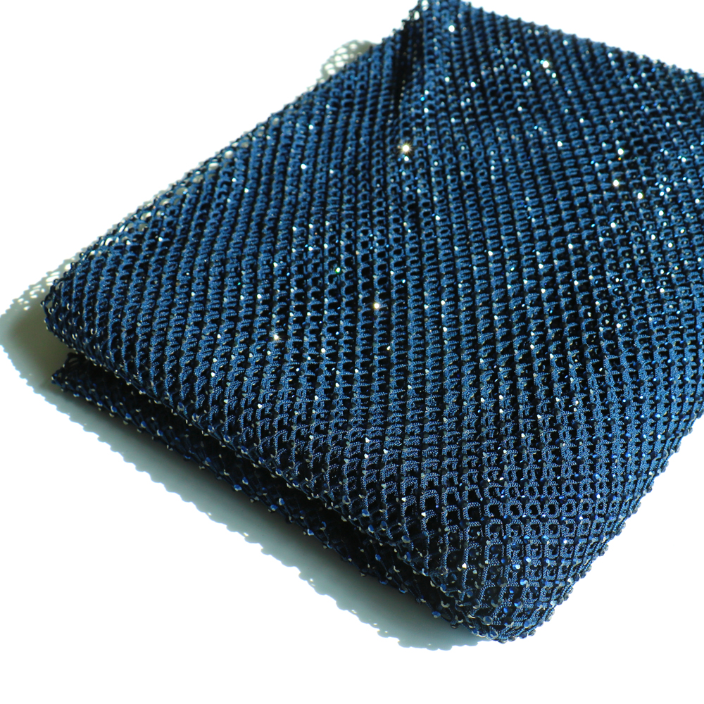 SS10 Rhinestones Mesh Navy Col - Sew On Rhinestone ulasan dan harga