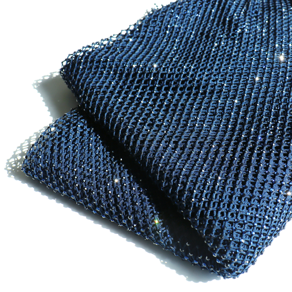 SS10 Rhinestones Mesh Navy Col - Sew On Rhinestone ulasan dan harga