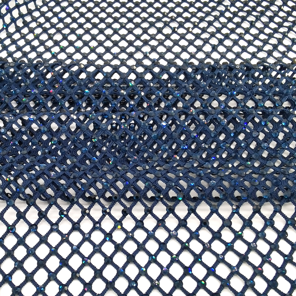 SS10 Rhinestones Mesh Navy Col - Sew On Rhinestone ulasan dan harga