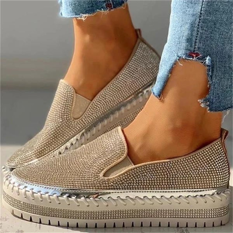Women's Shoes 2022 Fashion  Fl - Sew On Rhinestone ulasan dan harga