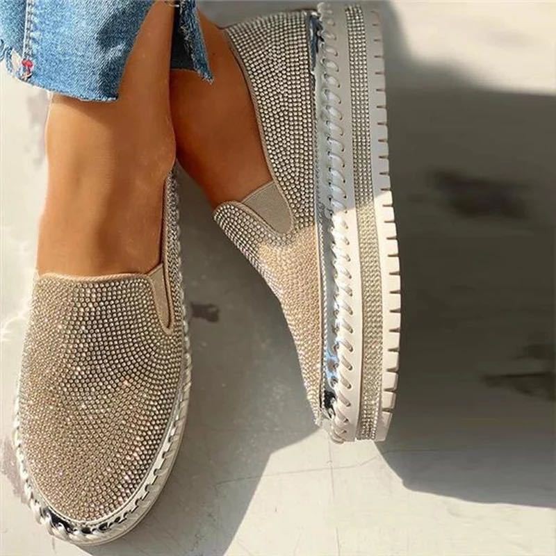 Women's Shoes 2022 Fashion  Fl - Sew On Rhinestone ulasan dan harga