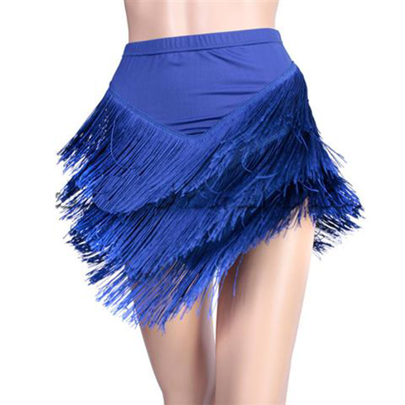 New Fashion Latin Dance Skirt  - Tassel Fringe Trim ulasan dan harga