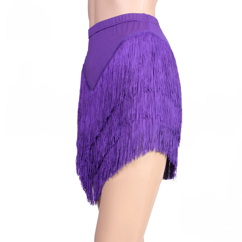 New Fashion Latin Dance Skirt  - Tassel Fringe Trim ulasan dan harga