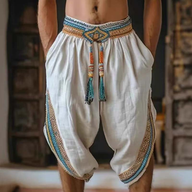 Men's Tassel Elastic Waist Cas - Tassel Fringe Trim ulasan dan harga
