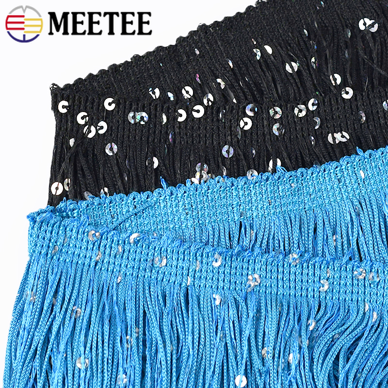 2/4/8M 10cm Colorful Sequin Ta - Fringe Ribbon Sewing ulasan dan harga