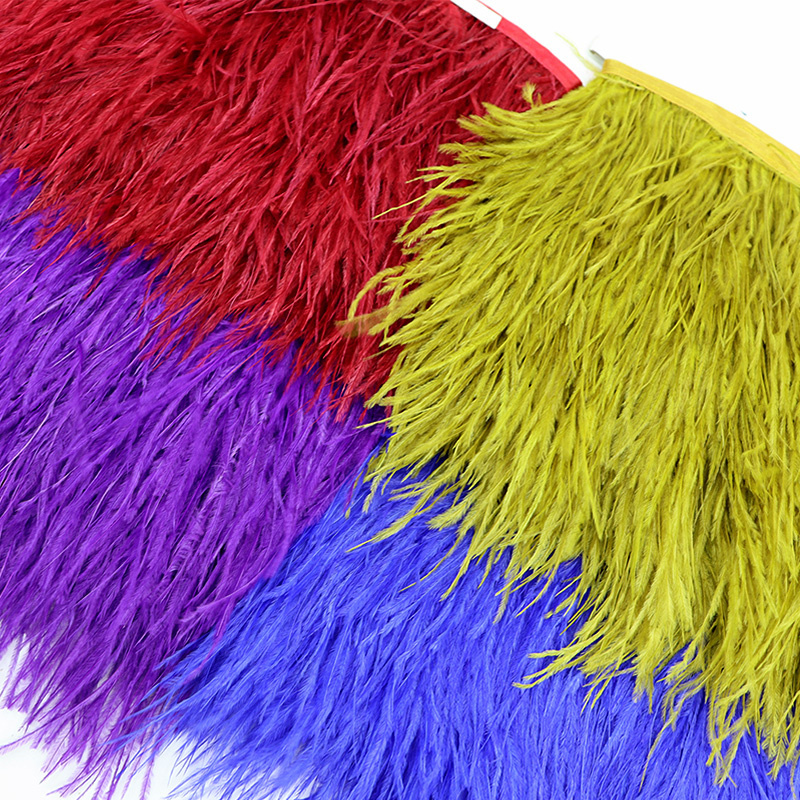 1M 8-10cm Black Ostrich Feathe - Feather Trim Marabou ulasan dan harga