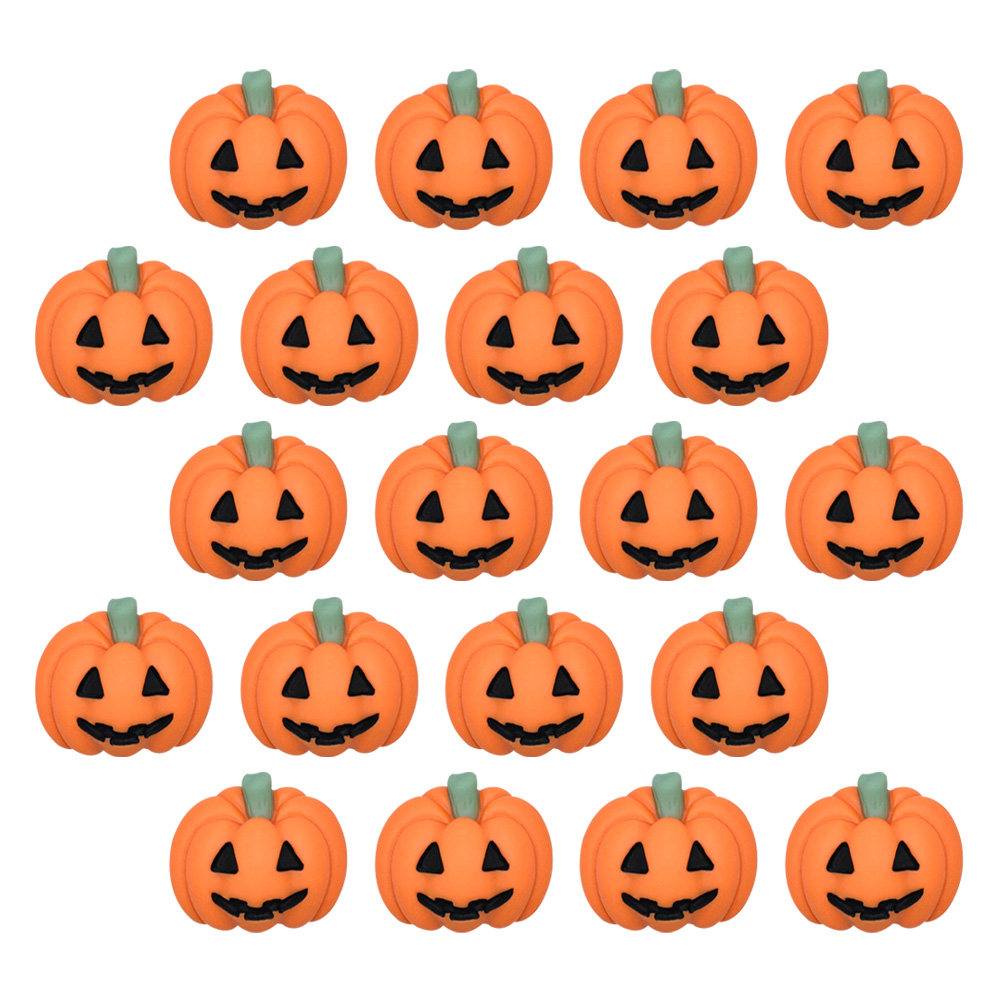 20Pcs Halloween Resin Pumpkin  - Embellish Craft ulasan dan harga
