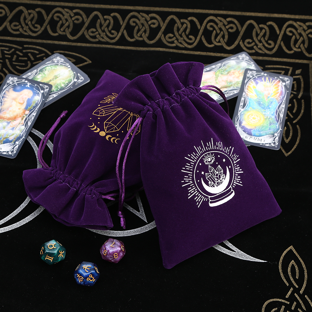 5Pcs Tarot Storage Velvet Bag  - Craft Embellishment Storage ulasan dan harga