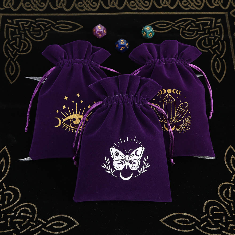 5Pcs Tarot Storage Velvet Bag  - Craft Embellishment Storage ulasan dan harga