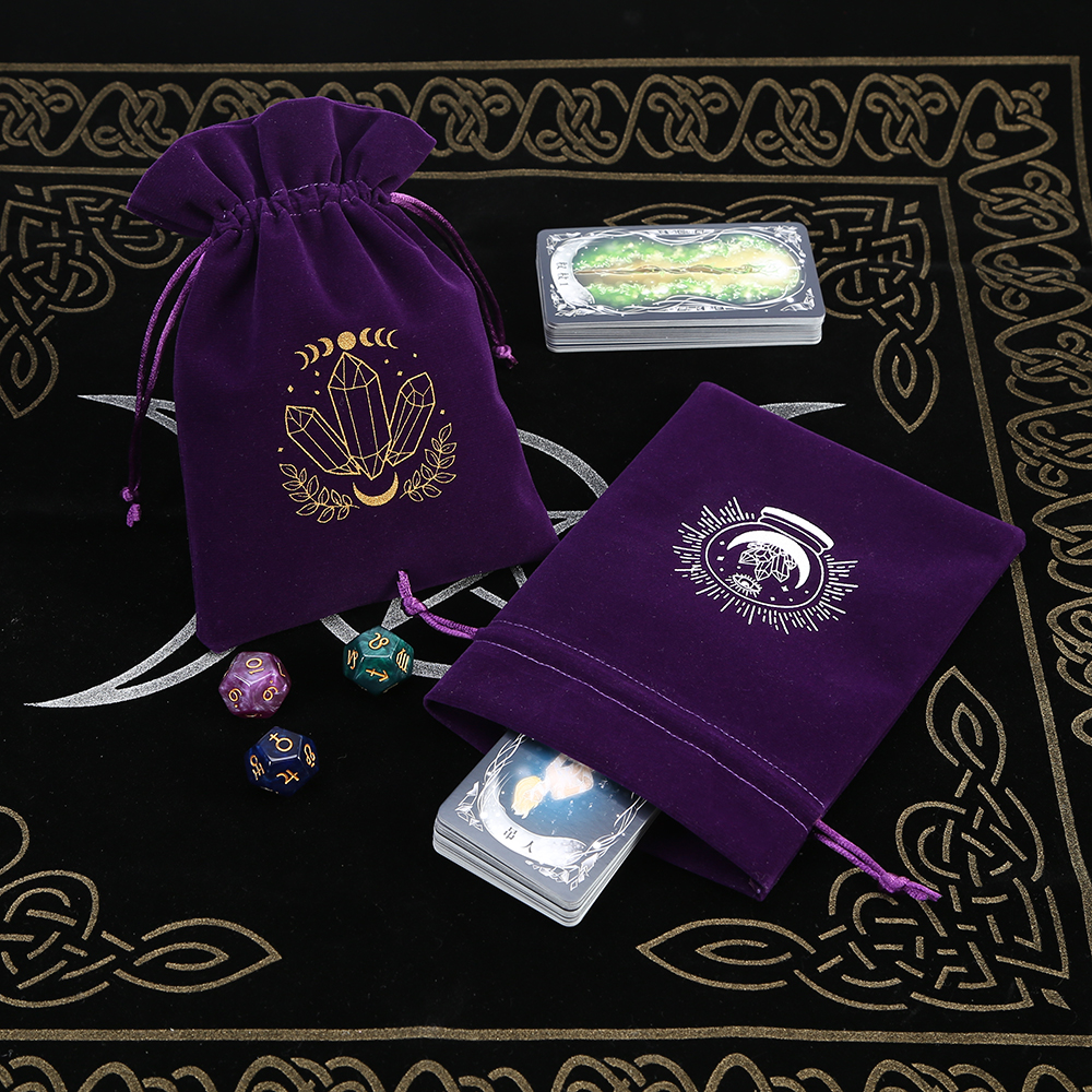 5Pcs Tarot Storage Velvet Bag  - Craft Embellishment Storage ulasan dan harga
