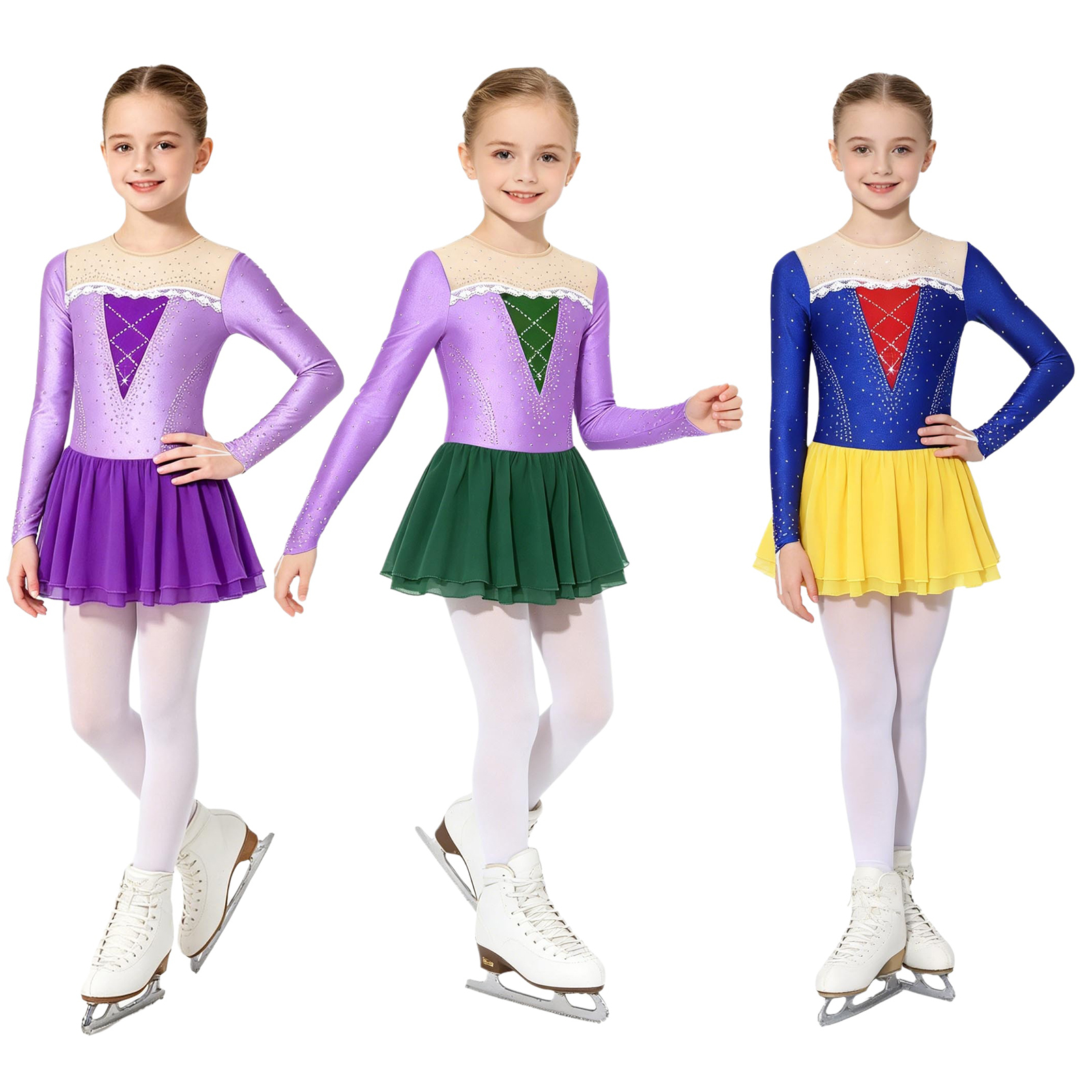 6-16Y Girls Princess Dance Dre - Rhinestone Banding Trim ulasan dan harga