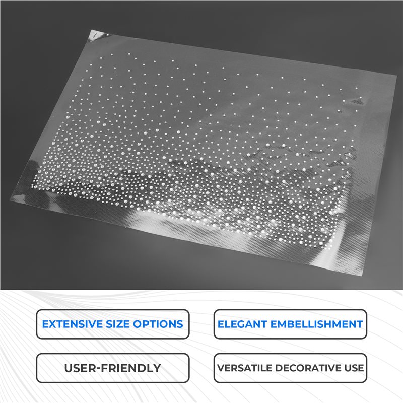A53Q-Glitter Hotfix Rhinestone - Hotfix Rhinestone Sheet ulasan dan harga