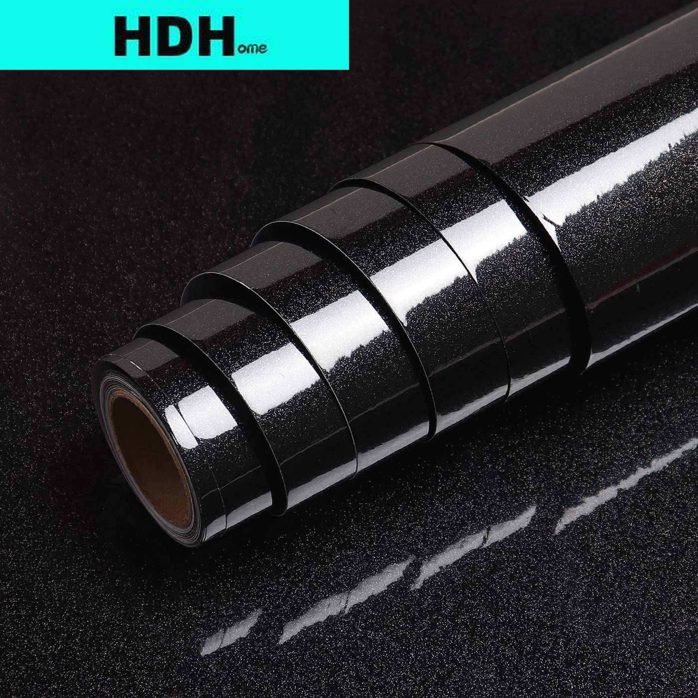 Glitter Black Contact Paper fo - Glitter Vinyl Roll ulasan dan harga