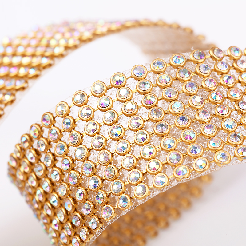 10rows Clear Crystal AB Rhines - Hotfix Rhinestone Sheet ulasan dan harga