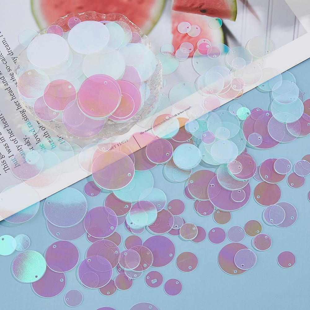 1800Pcs 6 Sizes Loose Sequin F - Embroidery Craft ulasan dan harga