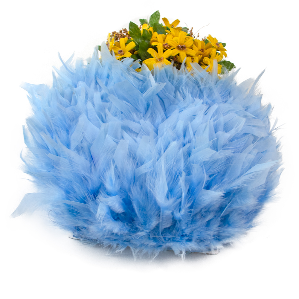 1M Natural Turkey Feathers Tri - Feather Trim Marabou ulasan dan harga